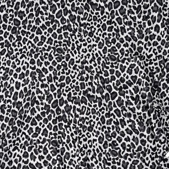 NWT Harper Canyon Girls Black Gray Leopard Long Sleeve Dress Size XL 14 16 - Picture 3 of 5